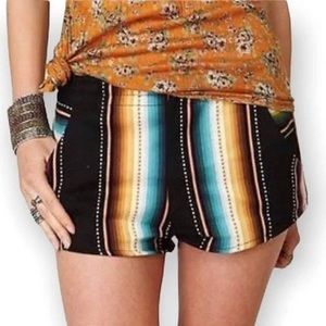 Stone Cold Fox Free People Margarita Mexican Blanket Shorts XS 0-2